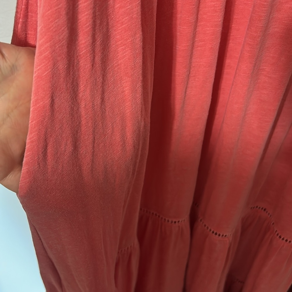 Sundry Coral Colored Tiered Maxi Dress Size 2 - Medium - Picture 5 of 9